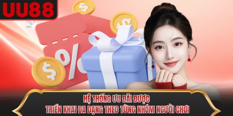 Hệ thống ưu đãi được triển khai đa dạng theo từng nhóm người chơi